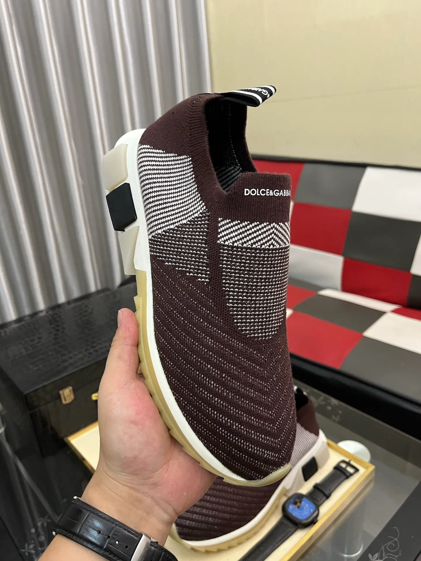 Men's men's shoes💰340⌚️⌚️【DG～】men's casual shoes 2022z cabinet simultaneous sale 🔶🔷🔜The upper is made of cowhide spliced fabric ➕Mesh lining, which is comfortable and breathable. The sole is: the original comfortable and wear-resistant outsole, ⚠️The real thing📱Photographed🎬The real thing is better📢📢📢Size: 35-46